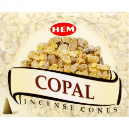 Hem Incense Cones in Display Box 10 cones Copal (pk 12)