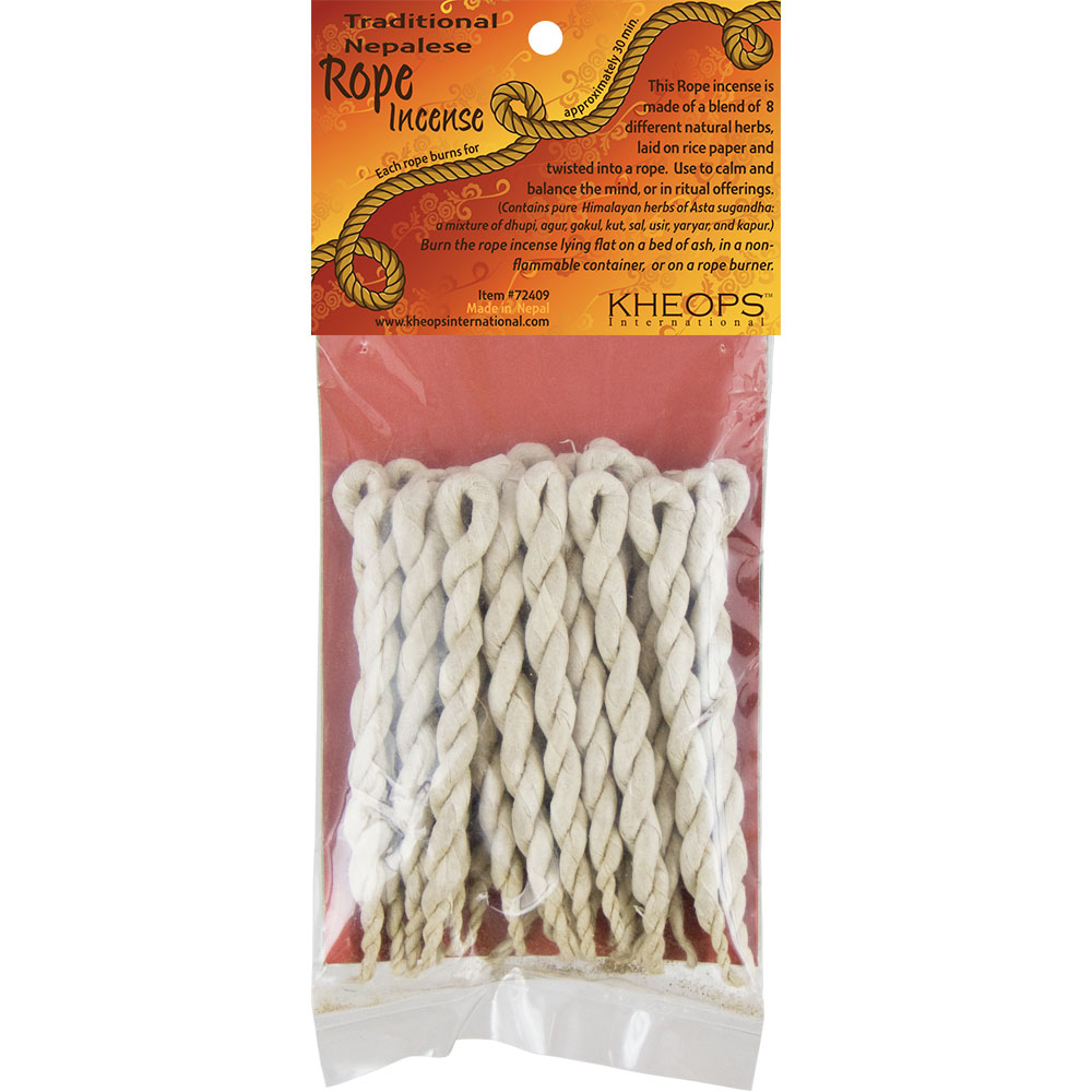 Specialty INCENSE Tibetan Rope INCENSE  (pk of 25 ropes)