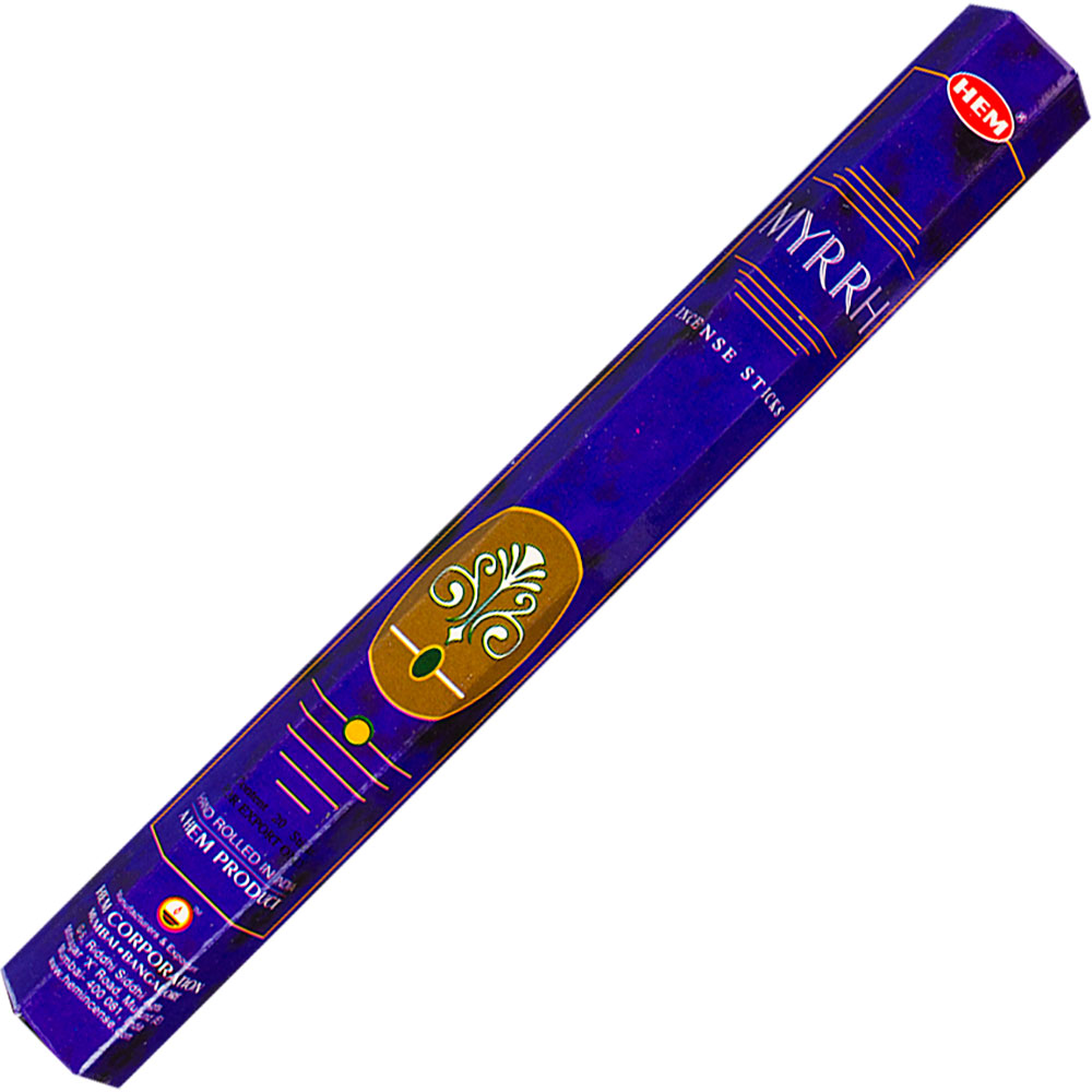 Hem Hexagonal Pack INCENSE 20 gr Myrrh  (pk 6)