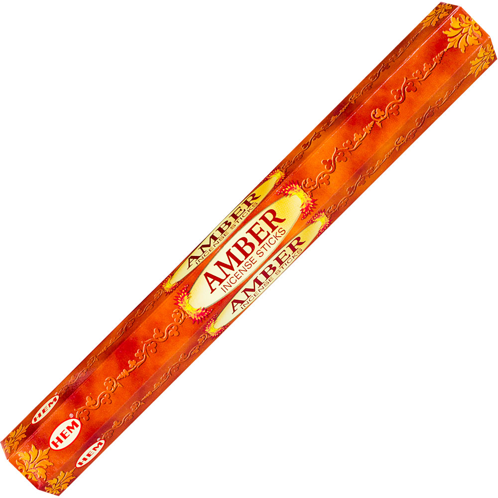 Hem Hexagonal Pack INCENSE 20 gr Amber  (pk 6)