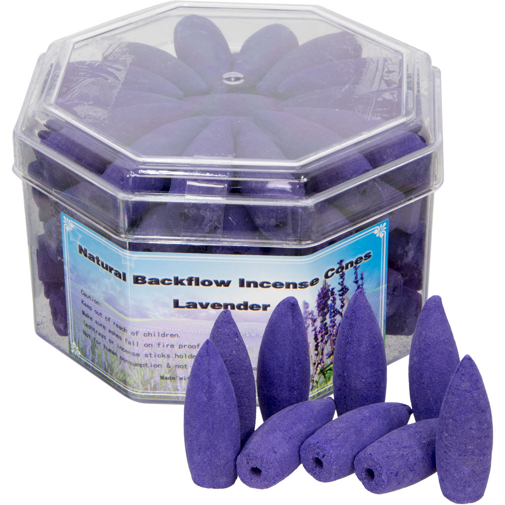 Backflow INCENSE Cones - Lavender Fragrance (Pk 70)