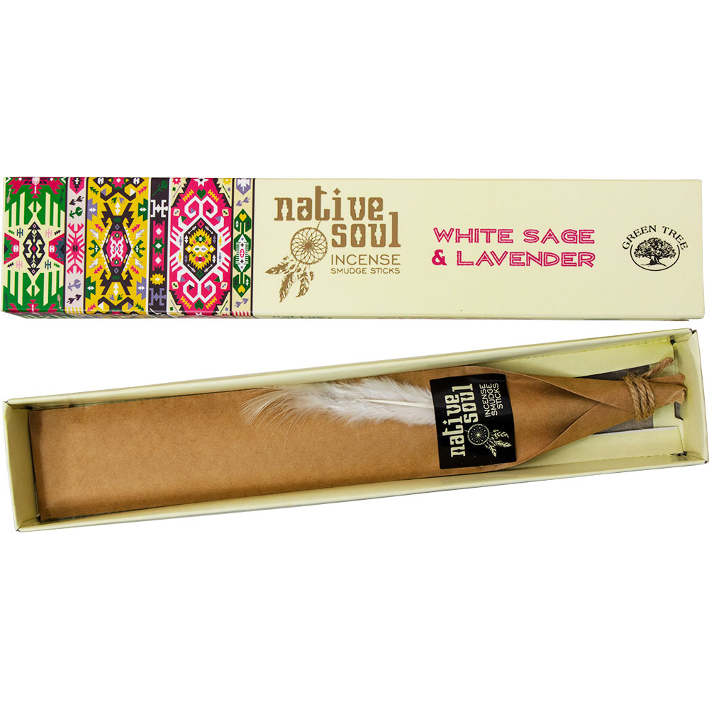 Native Soul Incense 15 gr - White Sage & Lavender (Pack of 12