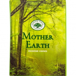 Green Tree Cones in Display Box of 10 Cones - Mother Earth (Pk 12)