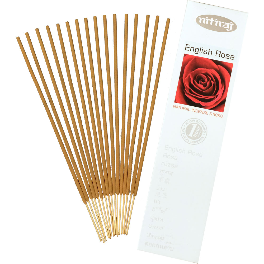 Nitiraj INCENSE 25 gr - English Rose (Pack of 6)