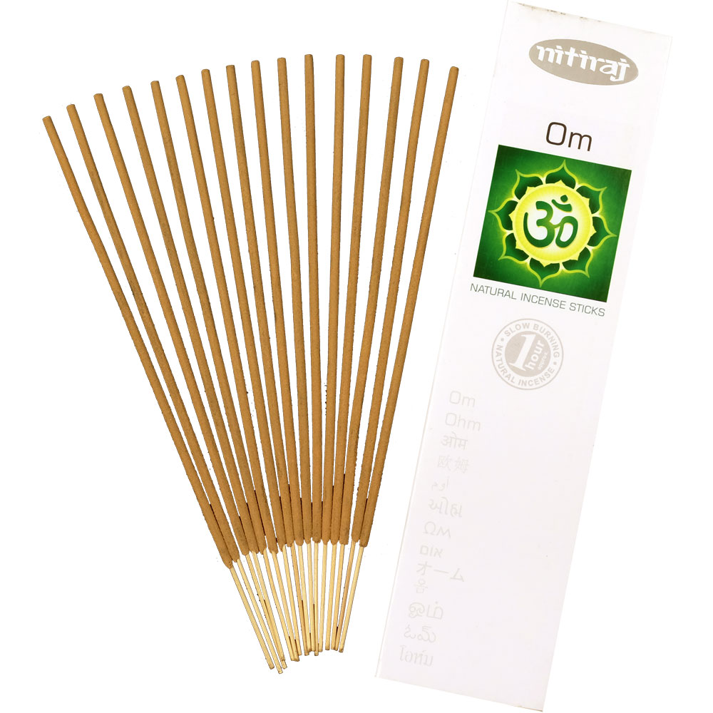 Nitiraj INCENSE 25 gr - Om (Pack of 6)