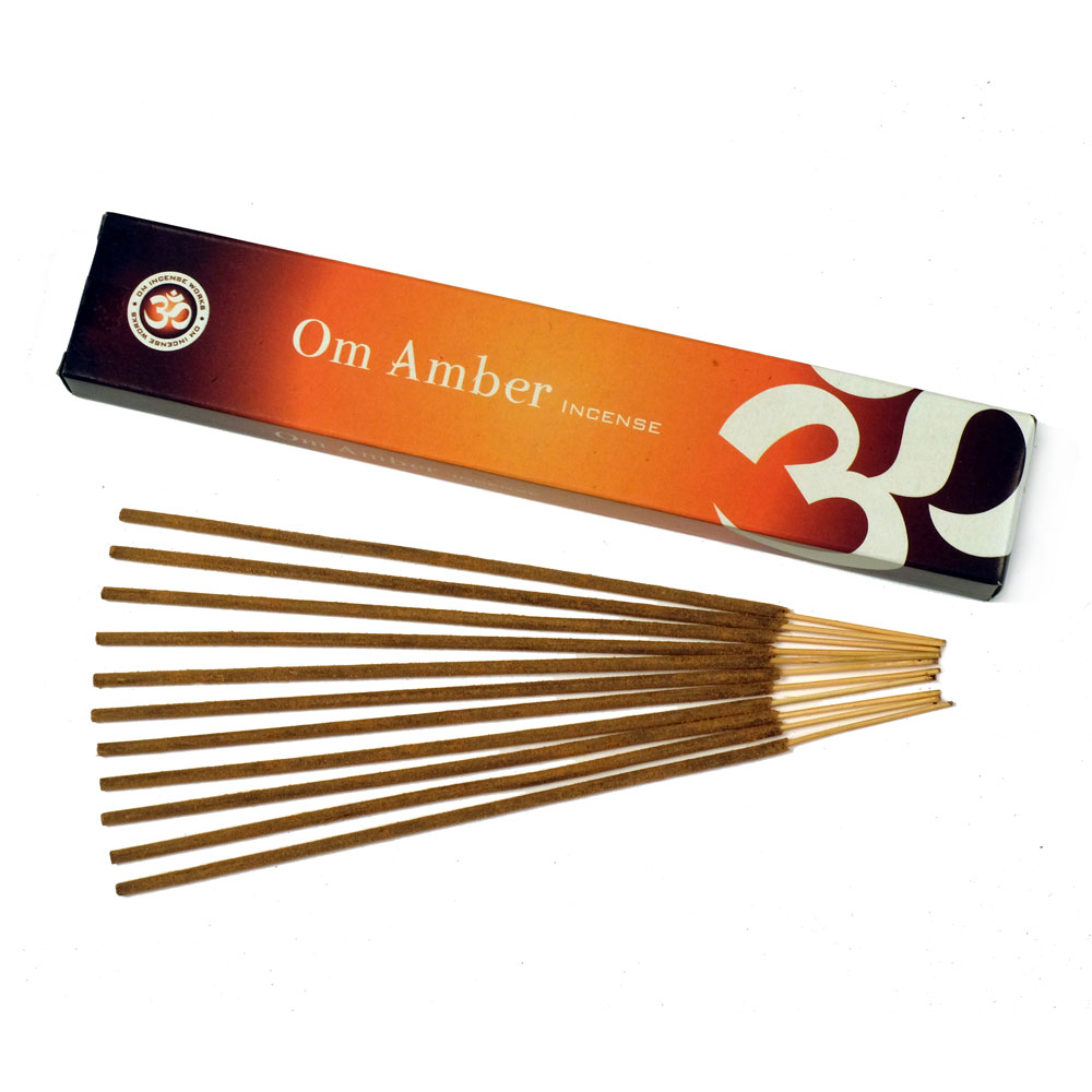 Om INCENSE 15 gr - Amber (Pack of 12)