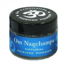Om Nag Champa Incense Powder 20 gr Jar (Pack of 4)