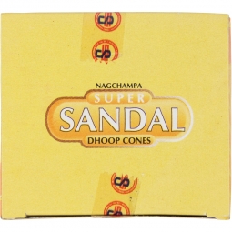 Satya Sandal Incense Cones Display Box (pack of 12)