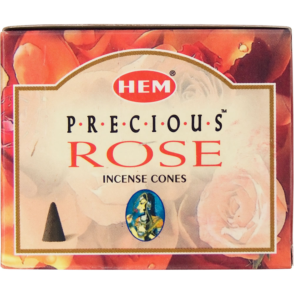 Hem INCENSE Cones in Display Box 10 cones Precious Rose (pack of 12)