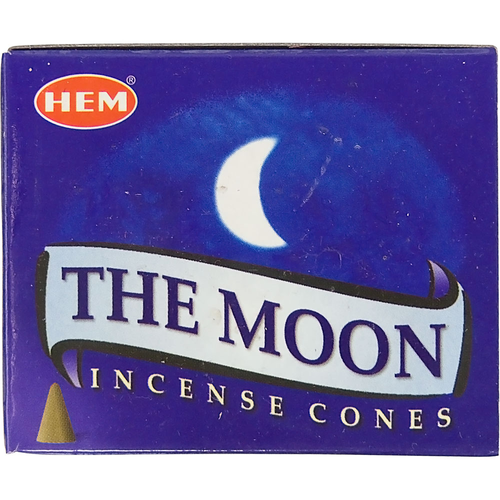 Hem INCENSE Cones in Display Box 10 cones The Moon (pack of 12)