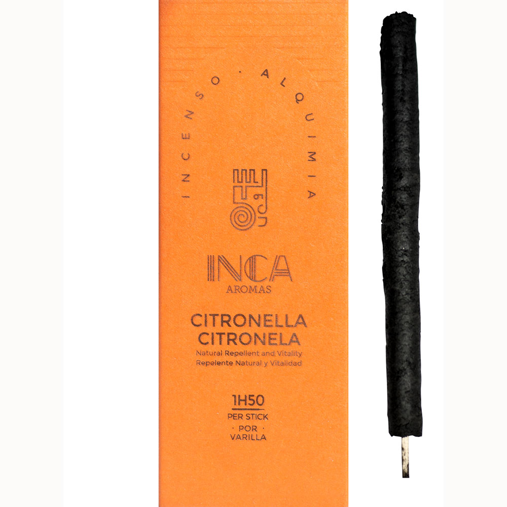 Inca Aromas Alquimia INCENSE - Citronella (9 Sticks)