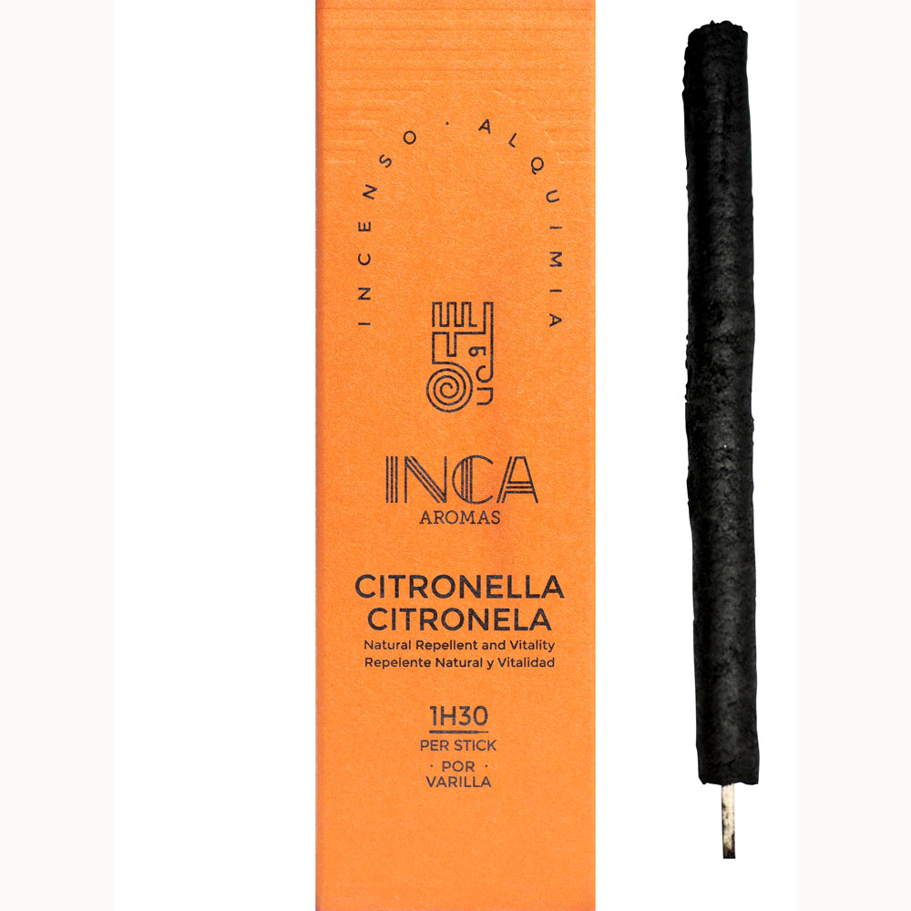 Inca Aromas Alquimia INCENSE - Citronella (4 Sticks)