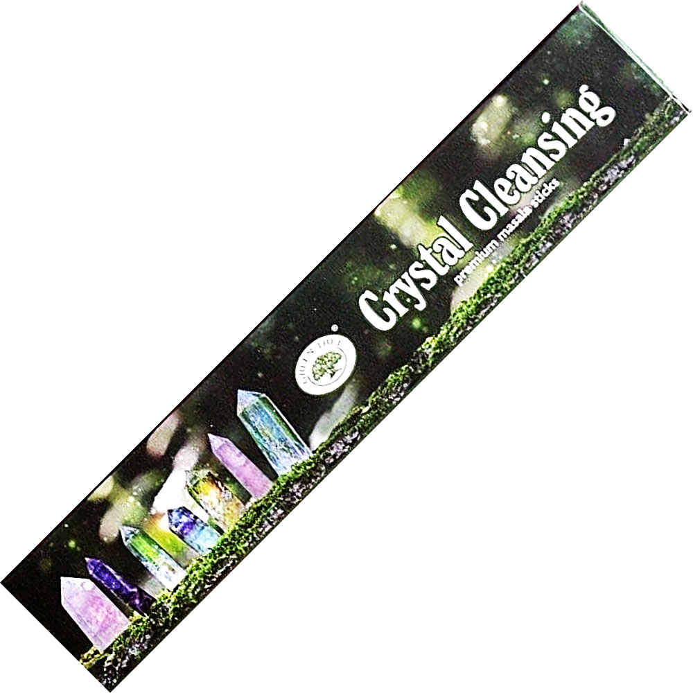 Green Tree INCENSE 15 gr - Crystal Cleansing (Pack of 12)