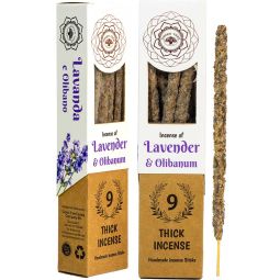 Green Tree Botanical Incense - Lavender (9 Thick Sticks)