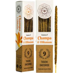 Green Tree Botanical Incense - Champa (9 Thick Sticks)