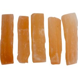 Rough Stone 3-4in Rectangle Orange Selenite (Pack of 5)