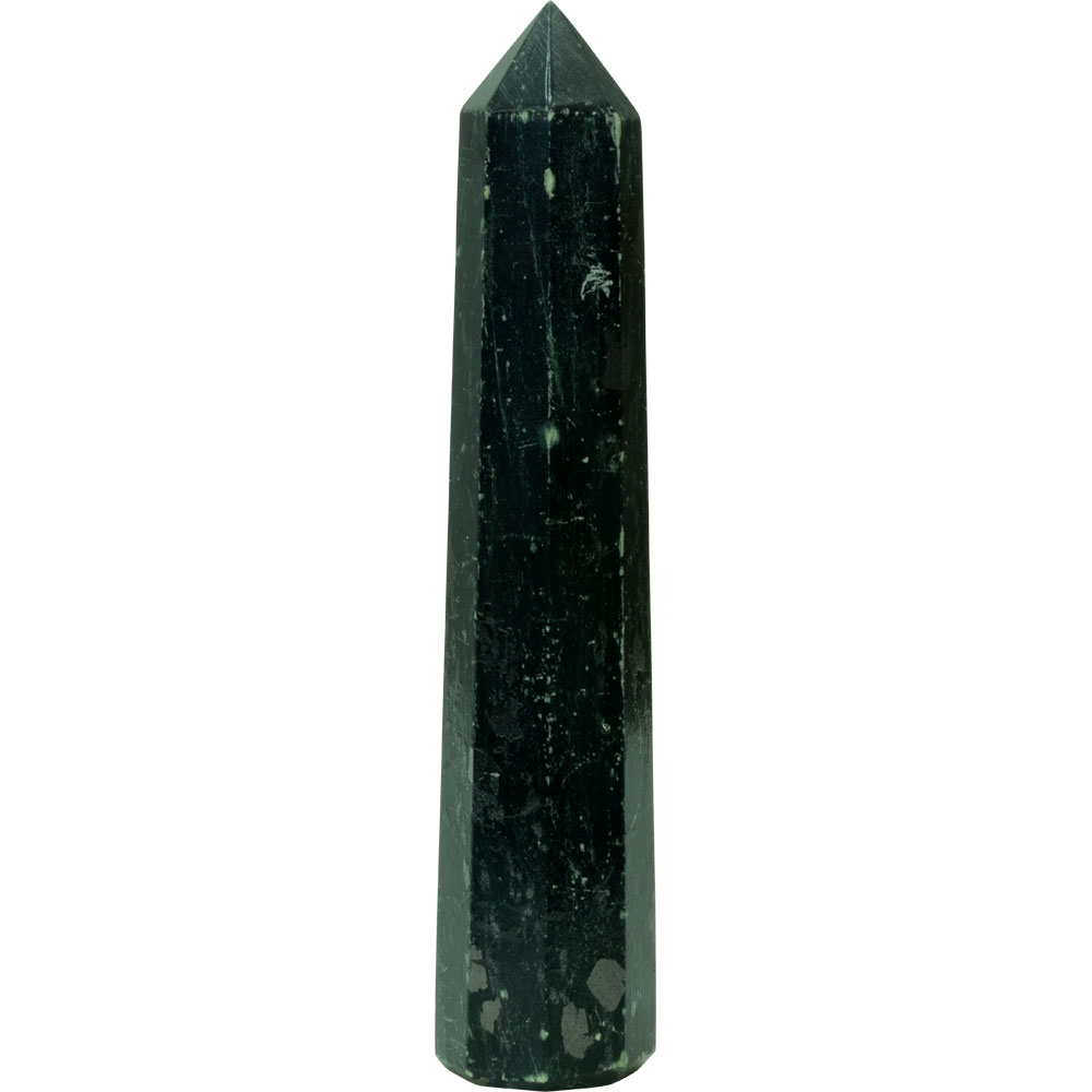 Gemstone Obelisk 3-4in - Emerald w/ Mica (Each): Kheops International