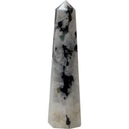 Gemstone Obelisk 3-4in - Rainbow Moonstone (Each)