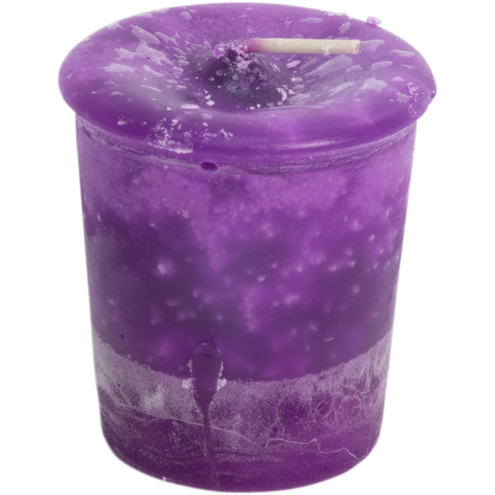 Chakra Votive CANDLE Crown-Purple (box of 18)