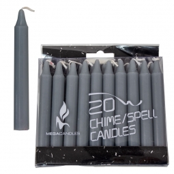 Mini Ritual Candles Grey (pack of 20)