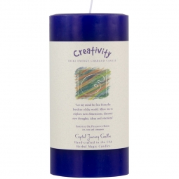 Reiki Herbal Pillar Candle Creativity 3"x 6" (Each)