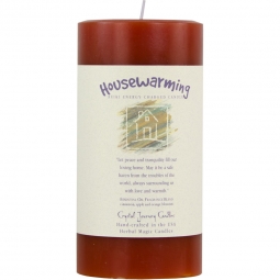 Reiki Herbal Pillar Candle House Warming 3"x 6" (Each)