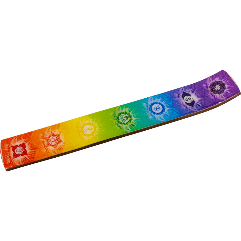 Wooden Printed INCENSE Holder - 7 Chakras (Each)