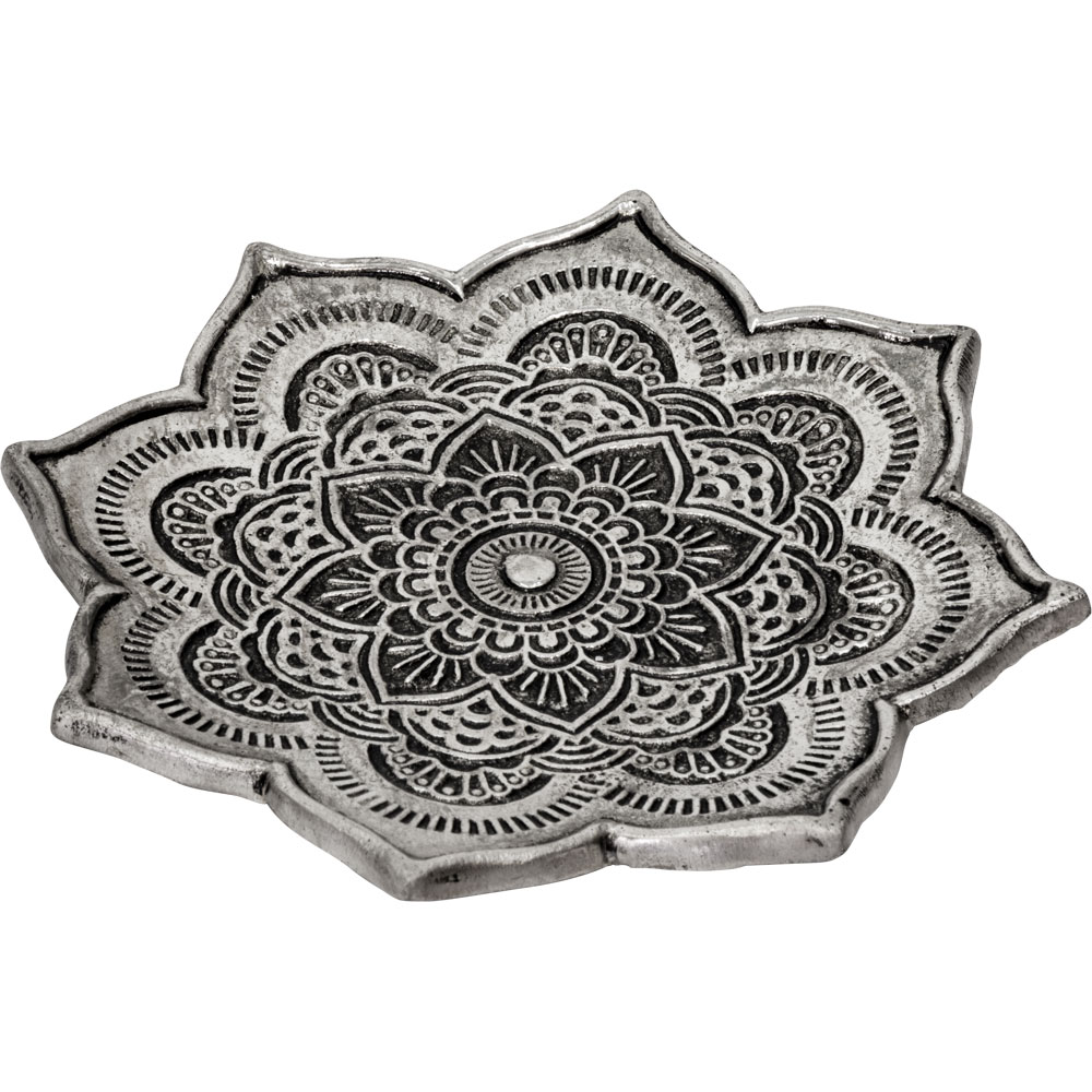 Aluminum INCENSE Holder - Lotus Flower (Each)