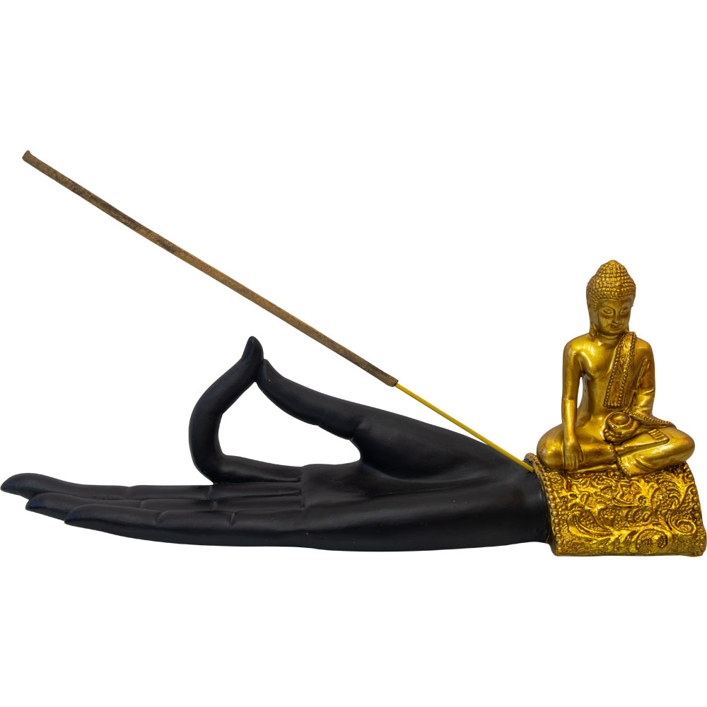 Polyresin INCENSE Holder - Buddha Mudra Hand (Each)