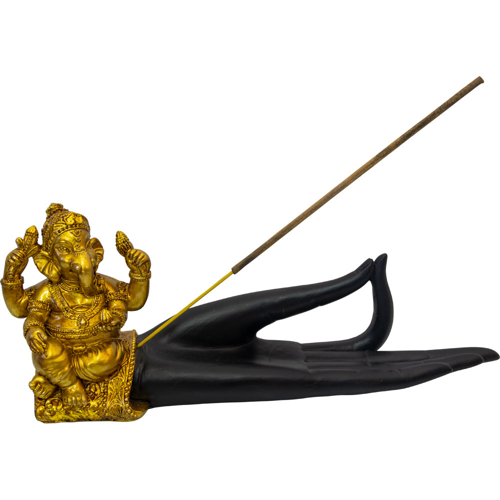 Polyresin INCENSE Holder - Ganesha Mudra Hand (Each)