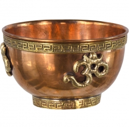 Copper Bowl Incense & Charcoal Burner - Om (Each)