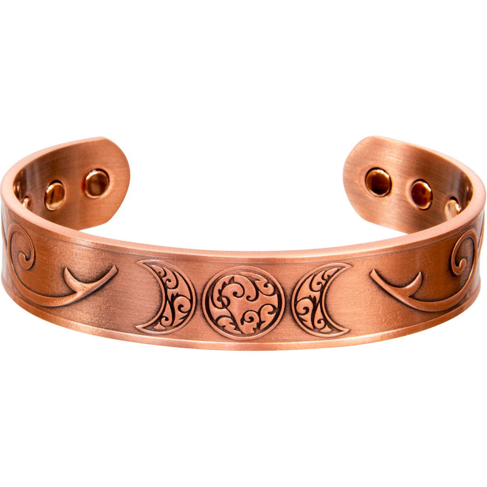 Magnetic Copper Bracelet - Triple Moon - Antique Copper (Each): Kheops ...