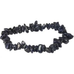 Elastic Chips Bracelet - Blue Goldstone (Each)