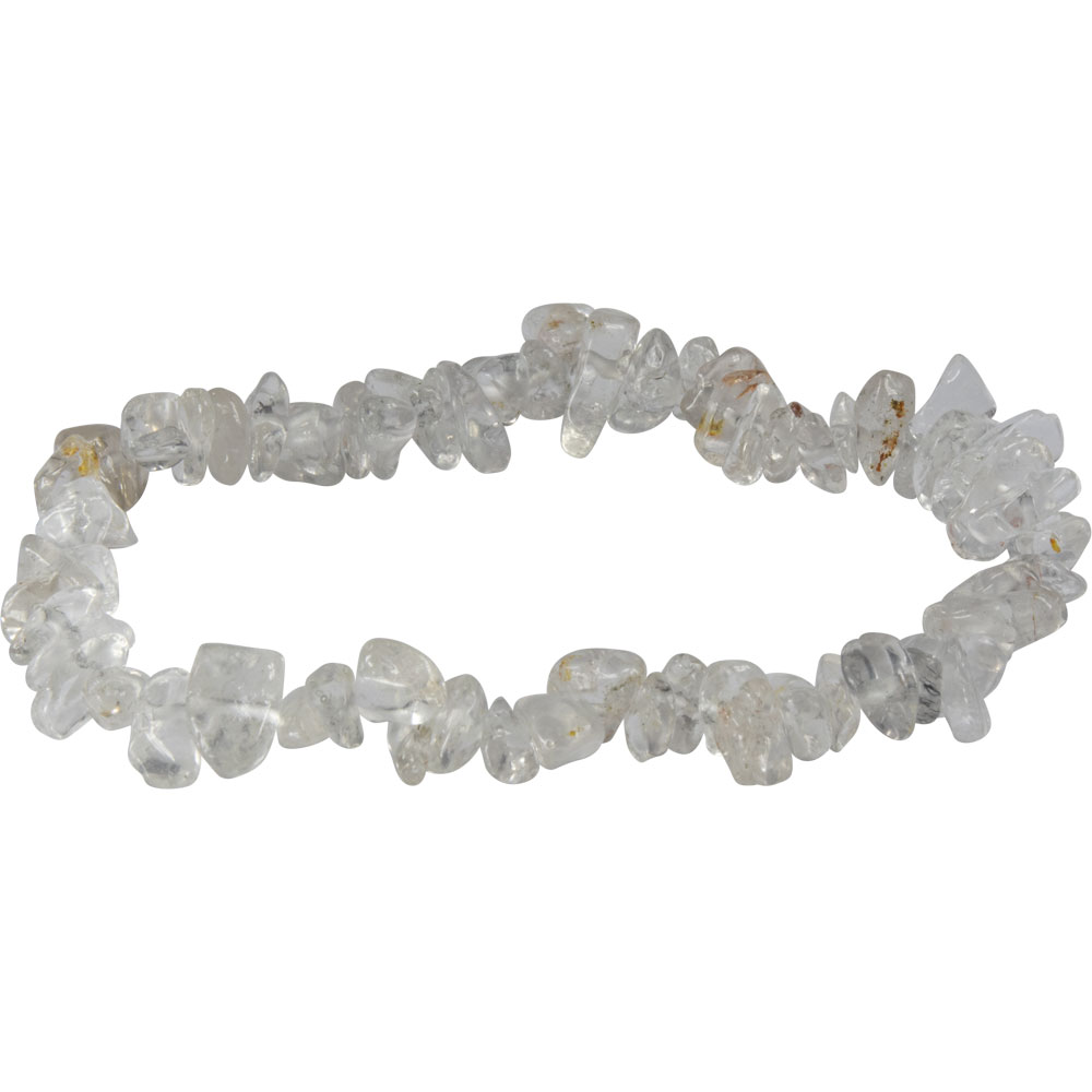 Elastic CHIPs Bracelet - Clear Quartz (Each)