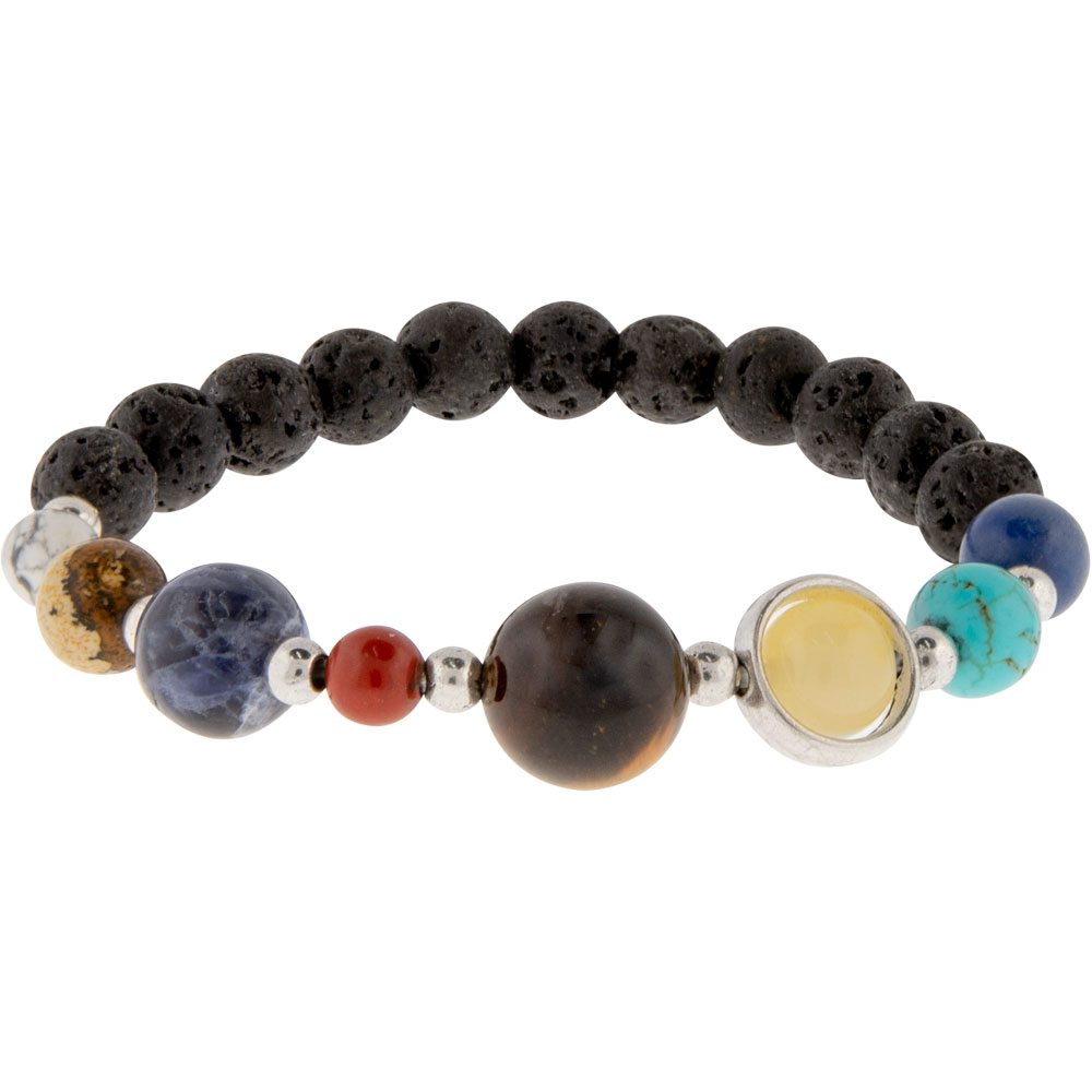 Gemstone & Lava Solar System BRACELET (Each)