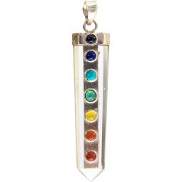 Point Pendant Chakra Balancing Clear Qtz (Each)