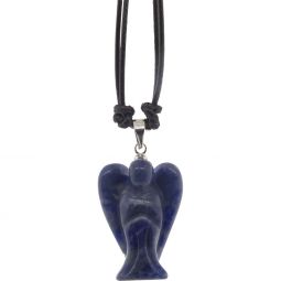 Gemstone Angel Necklace - Sodalite (Each)