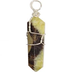 Wire Wrapped Point Pendant - Septerian Jasper (Pack of 5)