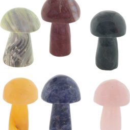 Gemstone Large Mushrooms - Asst'd (Pack of 6)