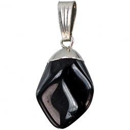 Tumbled stone pendant Black Onyx (Each)