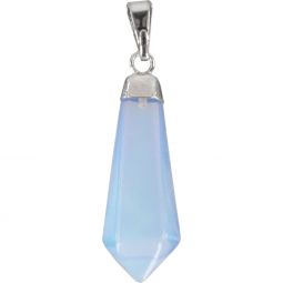 Diamond Shape Stone Pendants Opalite (Each)