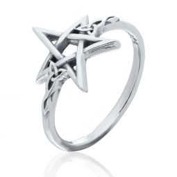 Celtic Night - Pentacle Ring - Size 5