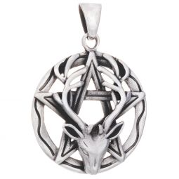 Stag Pendant w/ Pentagram