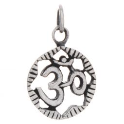 Lotus Outline Om Pendant