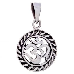 Embossed Om Pendant