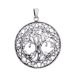 Knot Border Tree Pendant