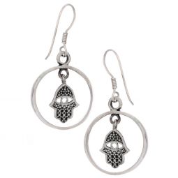 Hanging Fatima Hand Earrings