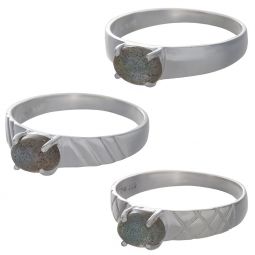 Labradorite Cab Assorted Band Ring - Size 5