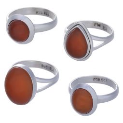 Carnelian Assorted Shapes Small Ring - Size 5 (12 to 17 mm H)