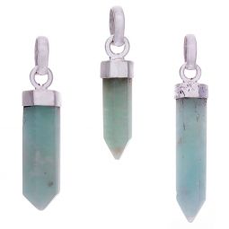 Amazonite Assorted Small Pencil Pendant (28mm to 39mm H)